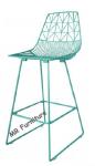 Event / Wedding Dining Chairs Metal Wire Counter Stool 75cm Seat Height