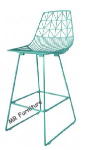China Event / Wedding Dining Chairs Metal Wire Counter Stool 75cm Seat Height wholesale