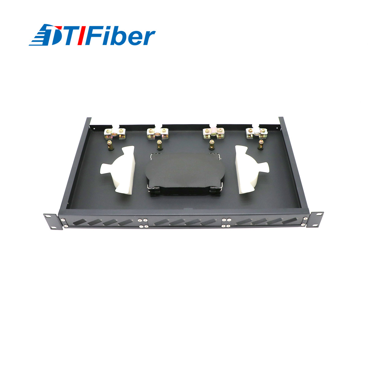 1U 19 Inch Fiber Optic Patch Panel 24 Port Fixed Type