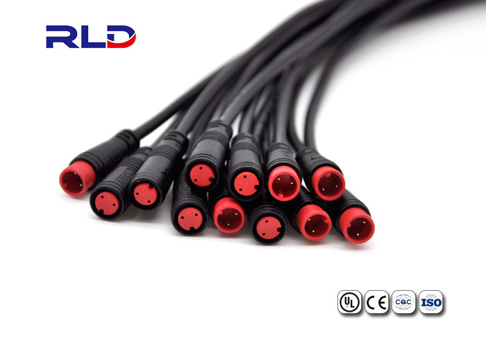 Waterproof Wire 2Pin 2A M8 Connector Plugs Male Female For Ebike