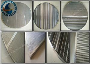 China 25-1200mm Diameter Welded Wedge Wire Screen Panels For Petrochemical wholesale