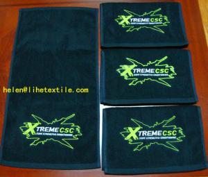 China promotion towel with embroidery logo , 100% cotton , 30X50CM wholesale