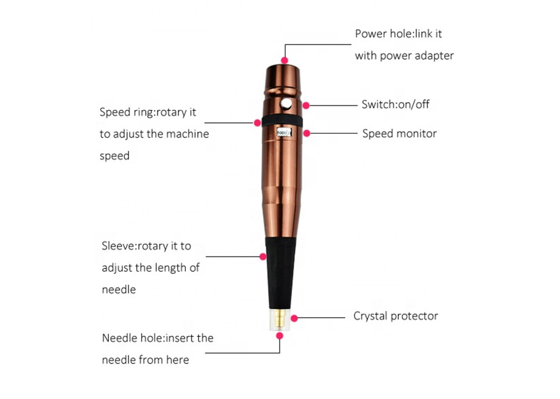 18000-35000 R/Min Copper 10V 35000 R/Min 7F Semi Permanent Makeup Machine