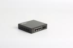 HiOSO Ring Type Black 850nm Managed Fiber Media Converter 5 Port