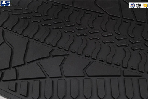 Rubber 4X4 Car Floor Mat for Jeep Wrangler Jk 2/4 doors 2007-2014