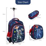 Primary School Trolley Backpacks Boys And Girls Cartoon Printed