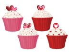 Beautiful Ceramic Kitchen Canisters Hand Painted Cupcake Trinket Box Hearts