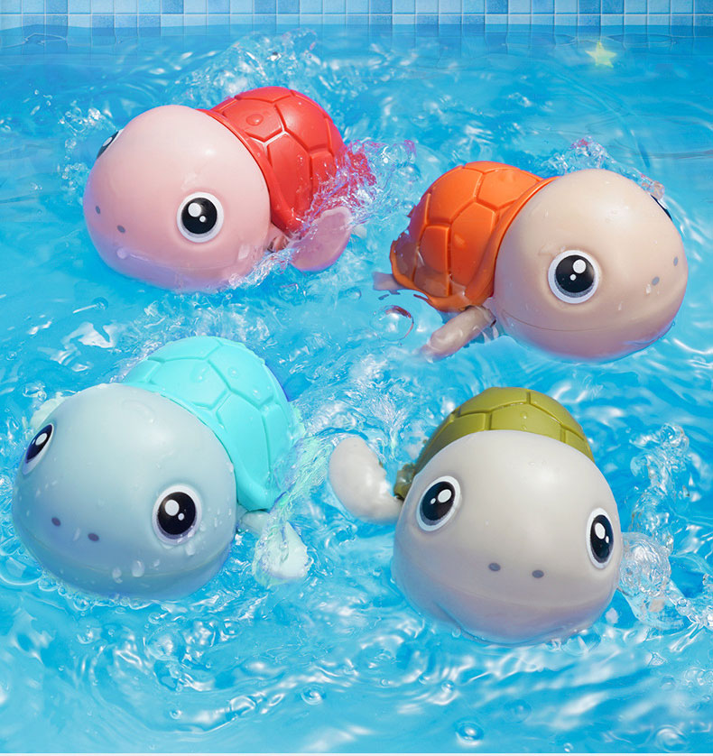 Water Bath Toy for Toddlers 1-3 Years Old Cute Animal Clockwork Bathtub Swimming Pool