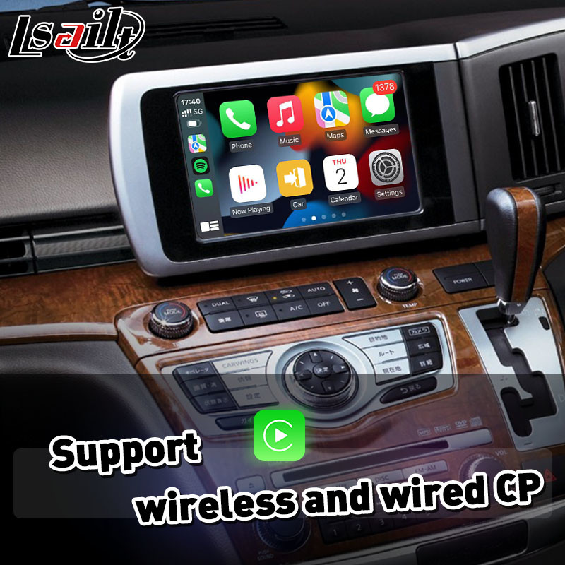 Lsailt Carplay Android Auto Video Interface For Nissan Elgrand E51 Series 3 2007-2010