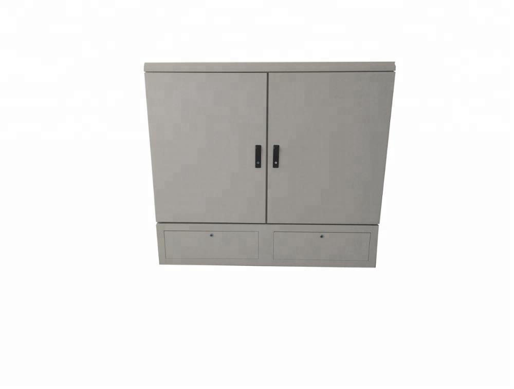 Outdoor Fiber Optic Cable Termination Boxes 576 Core Cross Connection With Two Front Doors