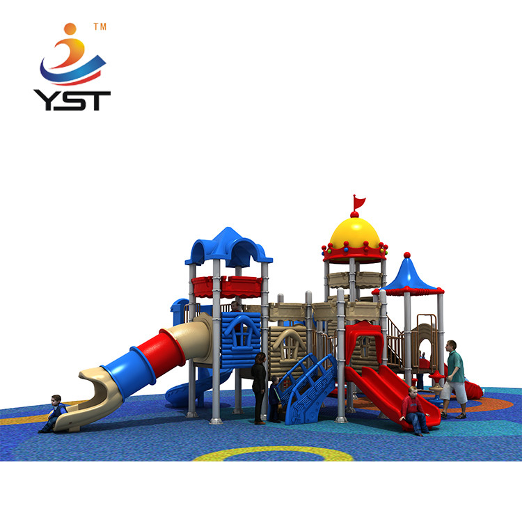 Colorful Galvanized Pipe Adventure Playground Equipment For 14 Years Old