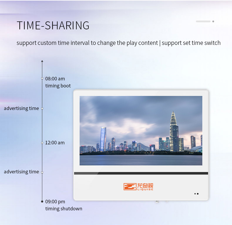 IPS 18.5 Inch Ultra Thin Split LCD Advertising Display