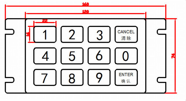 Multifunctional Metal Numeric Keypad Compact Layout With Usb Connector