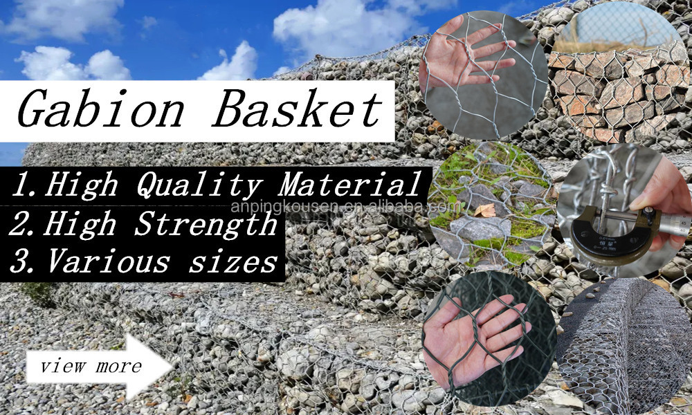 Galvanized/PVC Coated Retaining Wall Mesh Box Wire Mesh for Various Applications