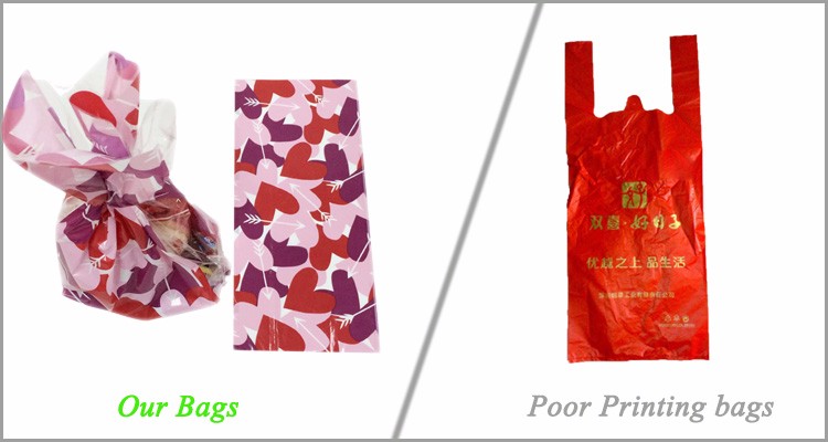 Die Cut Handle LDPE Plastic Packaging Bag For Clothes / Shoes Store