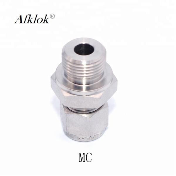 Stainless Steel Male NPT Connector Union SS316 Screwed Tube Fittings
