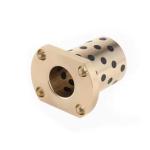 MPTNZ6-15 Size 10*6*15H Oil Free Metal Du graphite bronze Bushing Copper Brass