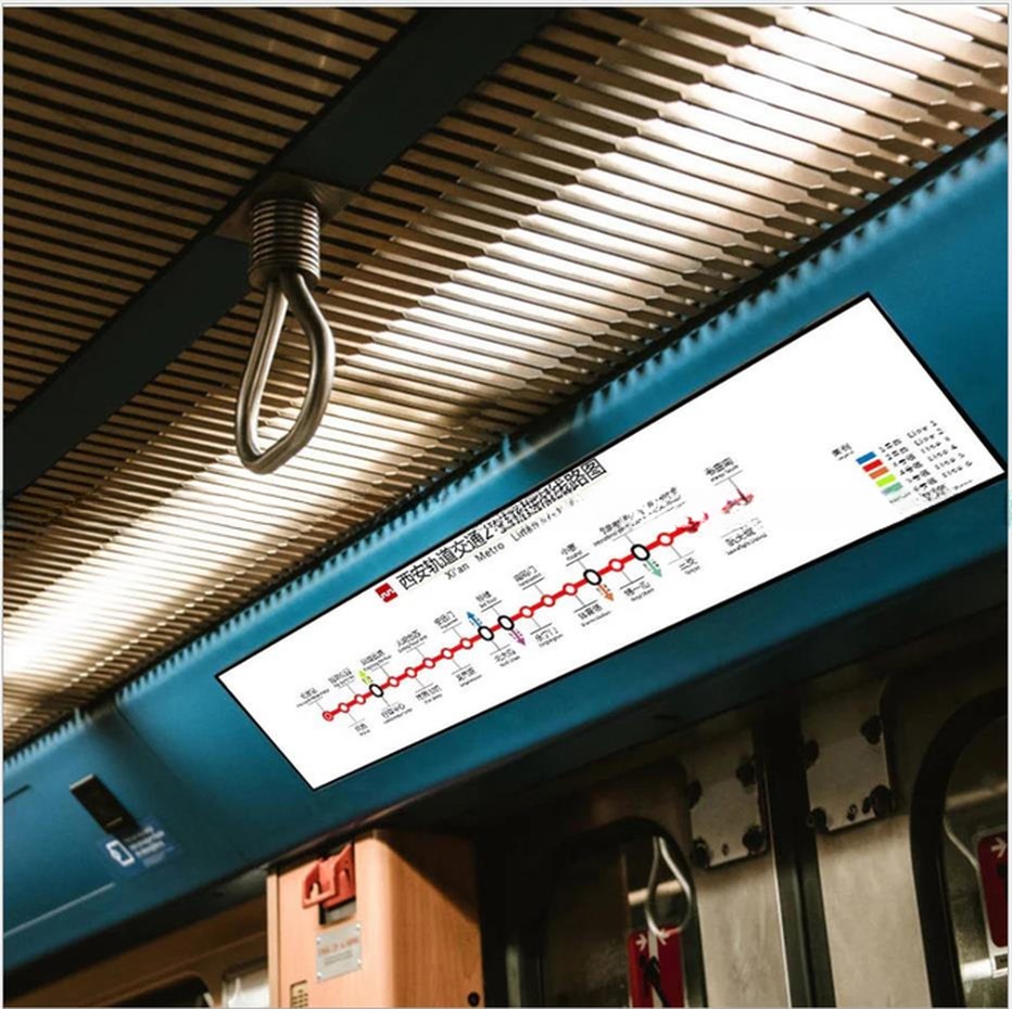 28 28.8 29 Inch Stretched Bar LCD Monitor 1920*360 / 1920*540 For Bus