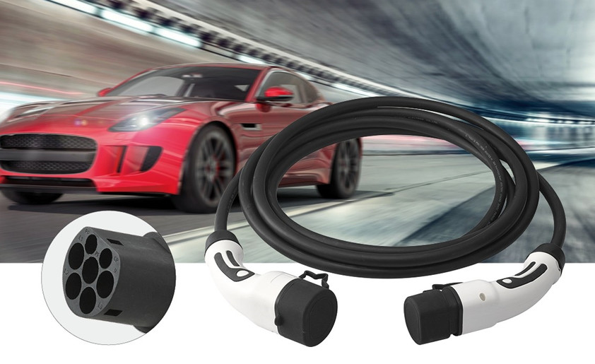 Charging Cable With Plug And Connector For European Electric Vechicle Chagers 5m Length