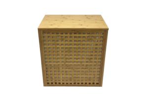 China Bamboo 20KG Laundry Basket Hamper With 2 Bags wholesale
