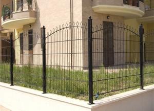 China Bending Top H1.5m Welding Mesh Fence Round Post wholesale