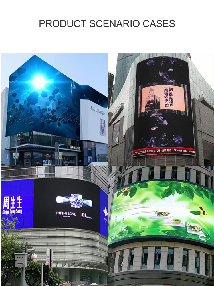 High Brightness P5 P6 P8 P10 Mm Full Color Led Display Screen Video 100000 Hours Lifespan