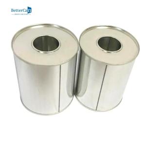 China Metal Tin Container Manufacturers 500ml Paint Tins With Pull Cap wholesale