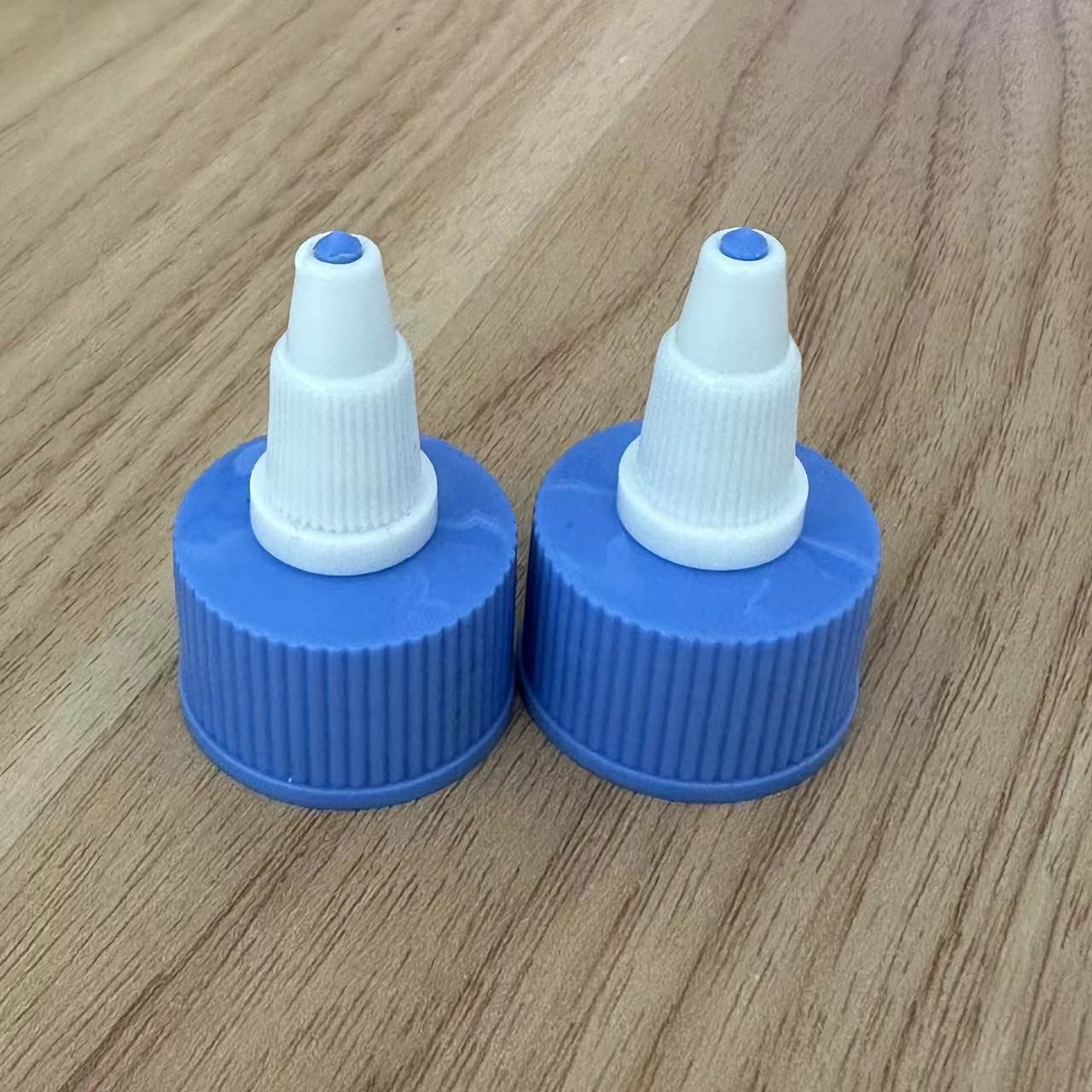 Convenient 24/410 Twist Top Cap for Liqui Bottle in Blue Color
