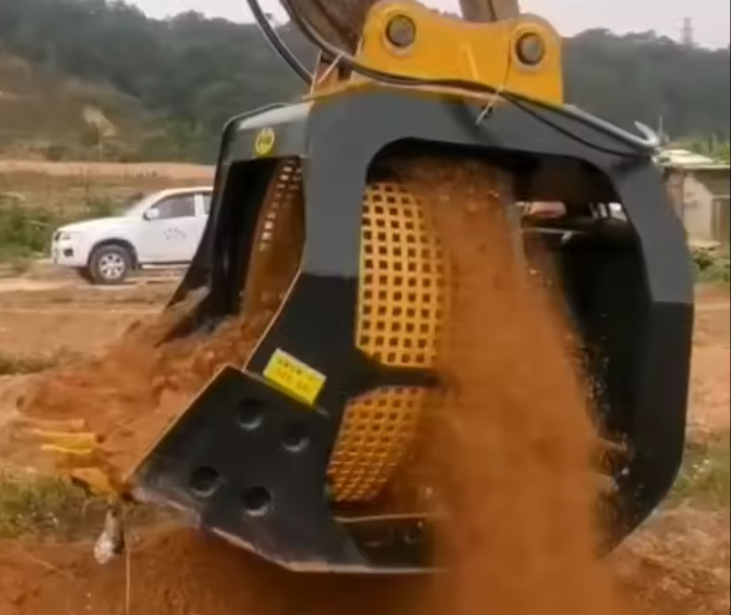 Rotary Screening Bucket Sieving Screening Bucket For 18-23tons Heavy Duty Excavator