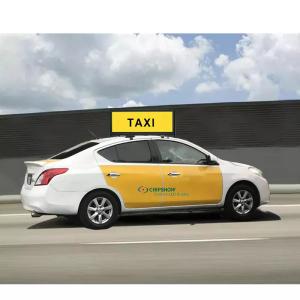 China Two Side Outdoor Taxi Top Led Display Advertising Signs P2 P2.5 P3 P4 P5 wholesale