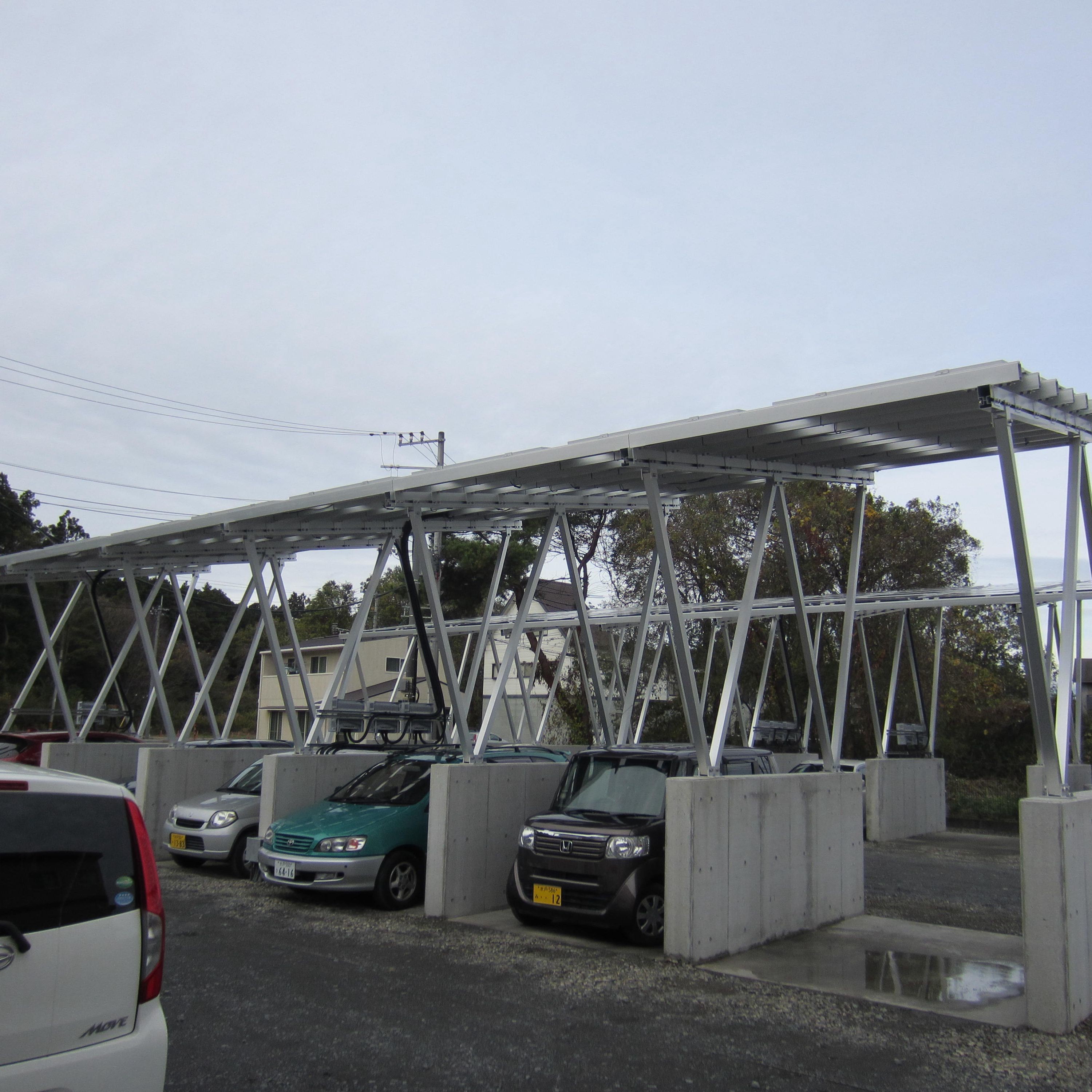Customized PV Parking Lots Solar Carport Mounting Brackets