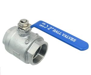 China Industrial Stainless Steel 316 2&quot; NPT Female Full Port Ball Valve Vinyl Handle WOG1000 wholesale