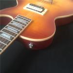 Hot sales LP blue electric guitar with silvery accessories