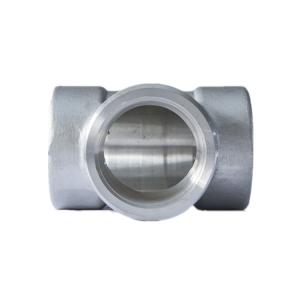 China SS316 Stainless Steel Pipe Fitting Tees Forged Technics corrosion resistant wholesale