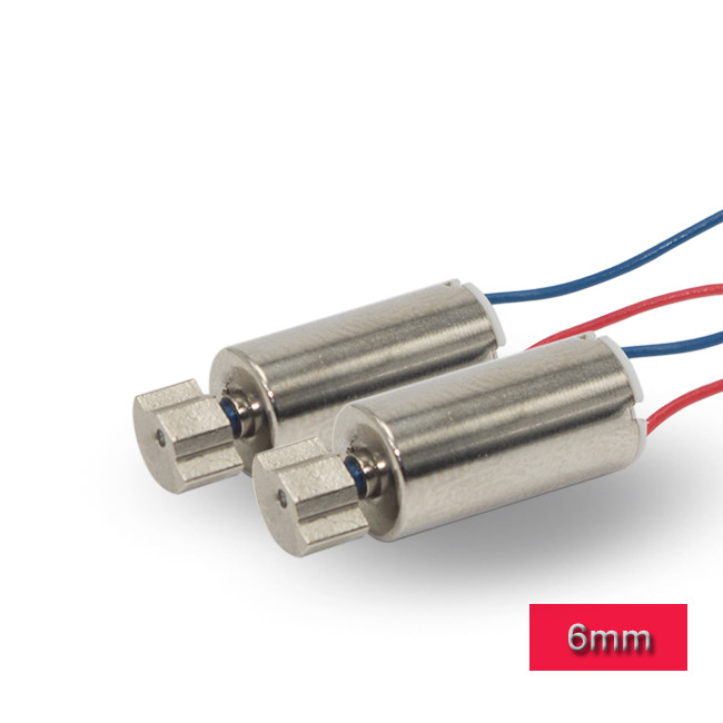 1.5v 3v Coreless DC Motor 6mm Diameter 12mm Length RoHS Material For Massager