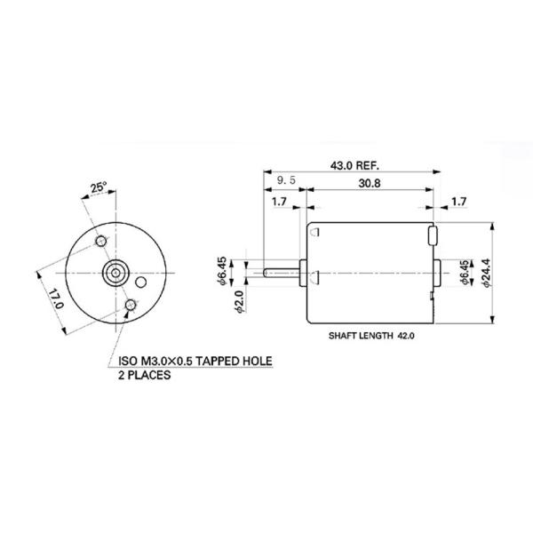 PWM Reversed BLDC Brushless Dc Electric Motor 12V 24V 6000rpm