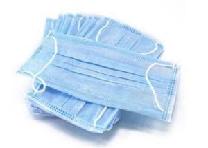 China Non Woven Disposable Protective Face Mask , Disposable Blue Mask Skin Friendly wholesale