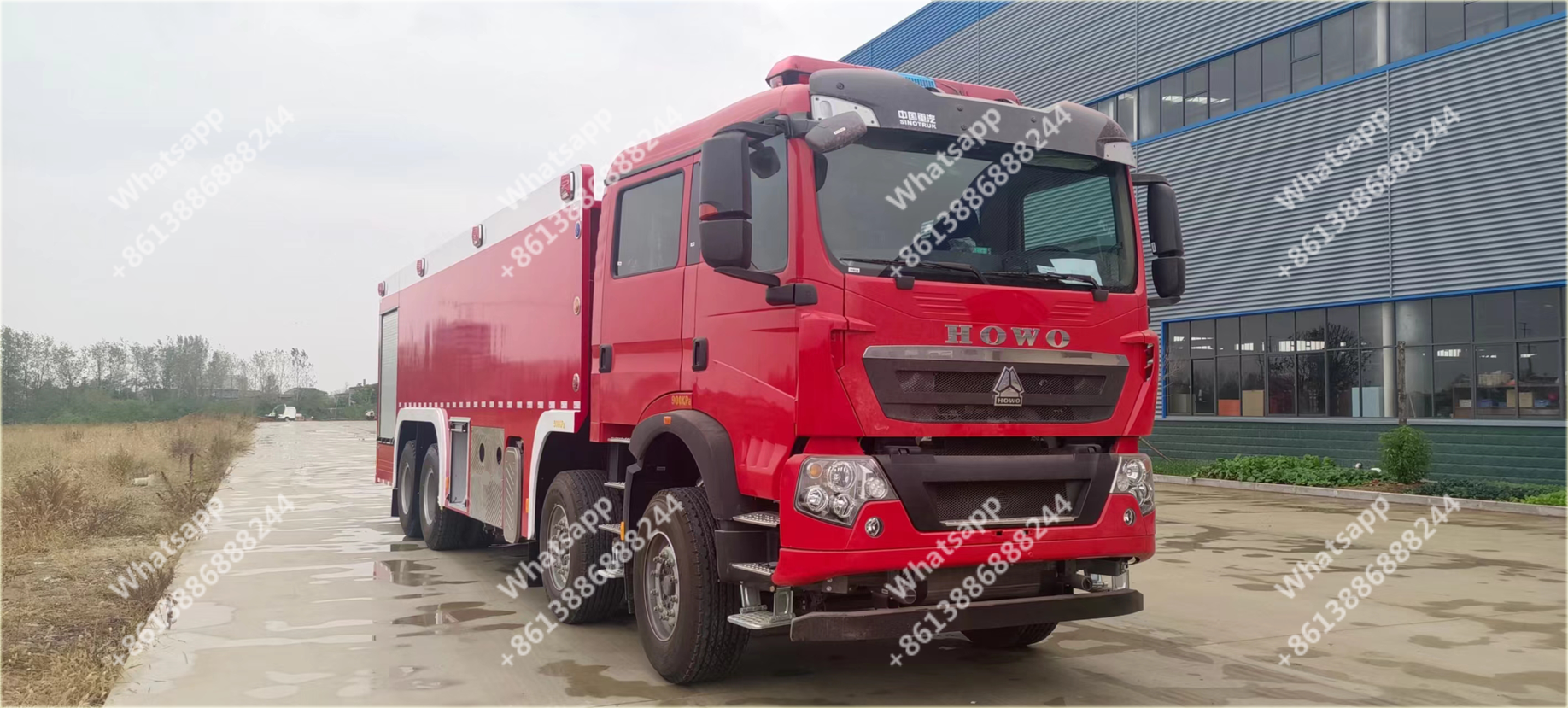 Sinotruk Howo 8X4 Double Row 25000 Liters airport Fire Truck Fire Engine Fire Fighter Truck