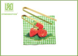 China Disposable House Kitchen Wares 15cm Wooden Toaster Tongs For Baking House wholesale