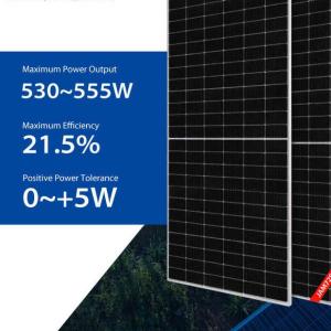 China Full Black Ja Solar jam72s30 540w 545w mr 550w 530W 555W Transparent Solar Panels For Greenhouses wholesale