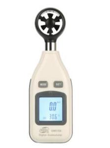China LCD 9V 65mph 3mA Handheld Air Flow Meter wholesale