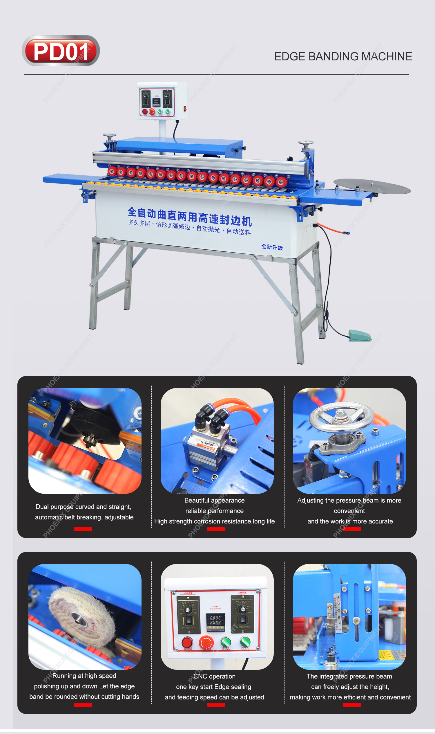 Manufacturing Plant Portable Hot Melt Glue for Edge Banding Tape Trimmer Hand Machine