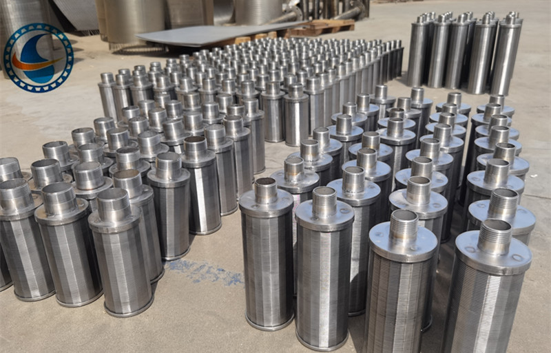 0.5mm Slot Stainless Steel 316l Wedge Wire Screen Nozzle With 1" Male Threaded
