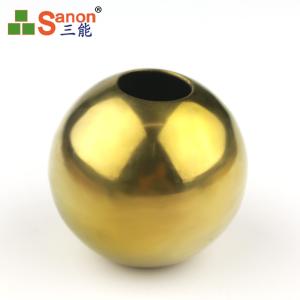 China ASTM Golden Stainless Steel Balls Hollow Stainless Steel Handrail Hardware wholesale