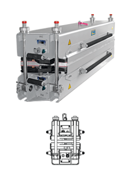 800 mm EA bar two piece used Conveyor Belt Vulcanizing Machine  with  automatic control box 1