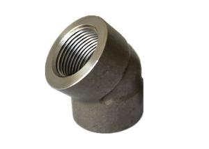 China High Strength 45 Degree Elbow Carbon Steel Pipe Fittings NPT A350 LF2 Material wholesale