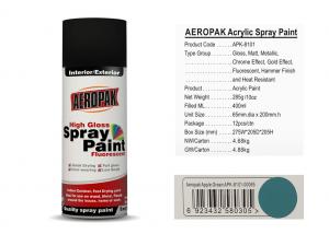 China 400ml Apple Green Acrylic Spray Paint MSDS Certificated For Car APK-8101 wholesale