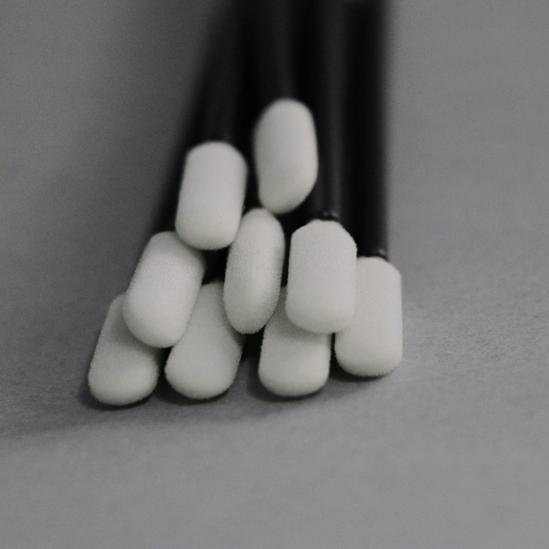 113mm Polypropylene Handle Lint Free Cleanroom Foam Swabs