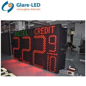 China 8 Level Auto Dimming Petrol Oil Led Price Sign 60 Inch Gas Station Boards wholesale