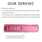 Pink ISO9001 Nylon Retractable Makeup Brush 10.5*2.5cm